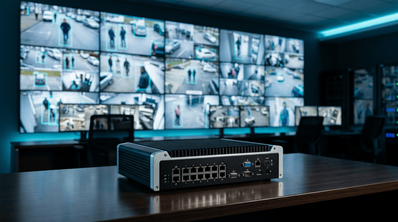 Alocity AIVR edge AI video recorder processing live camera feeds.